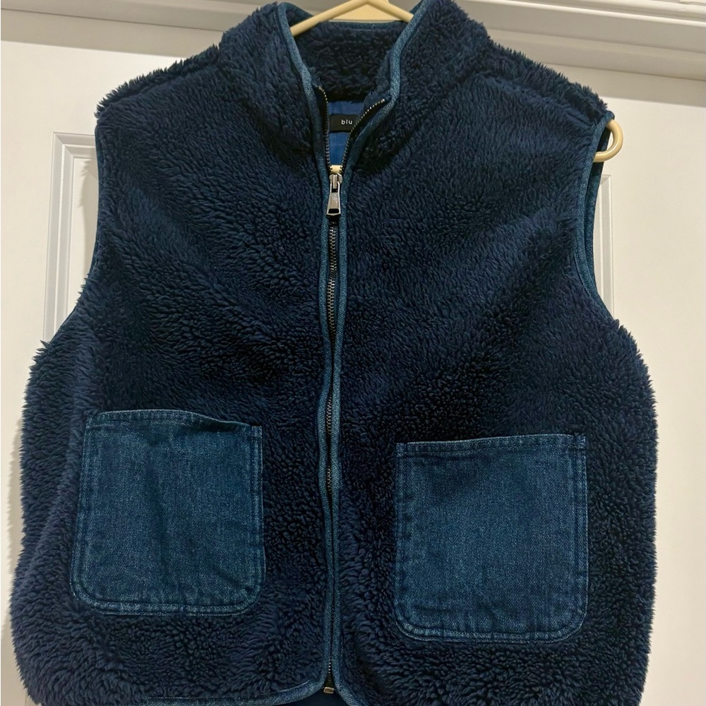 Blu Pepper Navy Fleece Vest